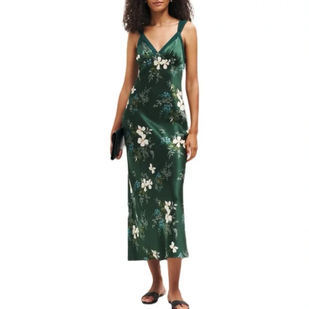 Reformation Neola floral-print silk dress, Brand new, never worn, never washed.